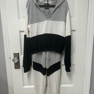 ZELOS Womens 2 Piece Outfits Lounge Hoodie Sweatsuit